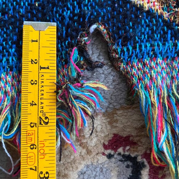 Harry Potter Woven Tapestry Blanket Throw Fringe Reversible Magic Damaged - Picture 4 of 7